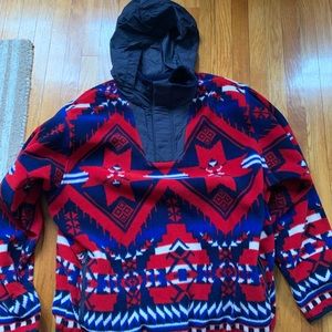 Ralph Lauren fleece southwest pullover jacket mens xxl